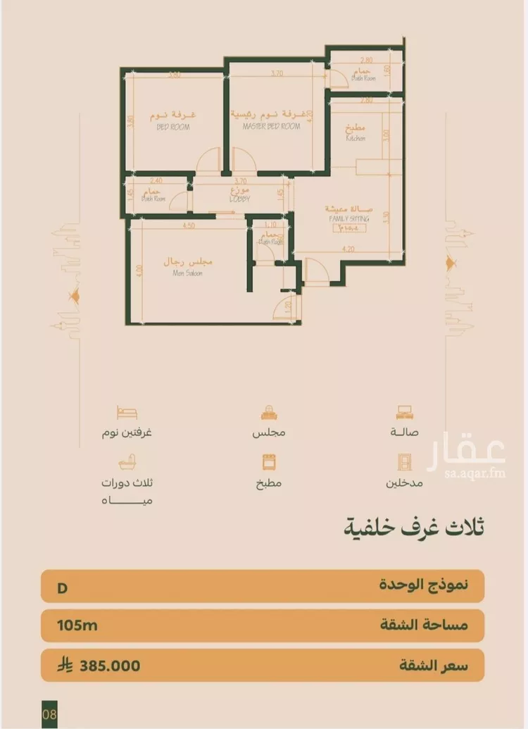 شقة للبيع في شارع عمر الخزاعي, حي الفيصلية, مدينة جدة, منطقة مكة المكرمة صورة 3