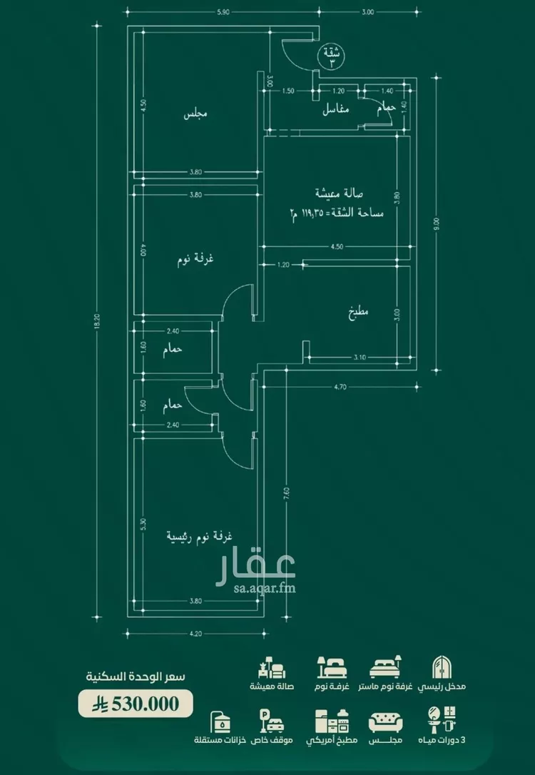 شقة للبيع في شارع ابن الرومي, حي الحمراء, مدينة جدة, منطقة مكة المكرمة صورة 5