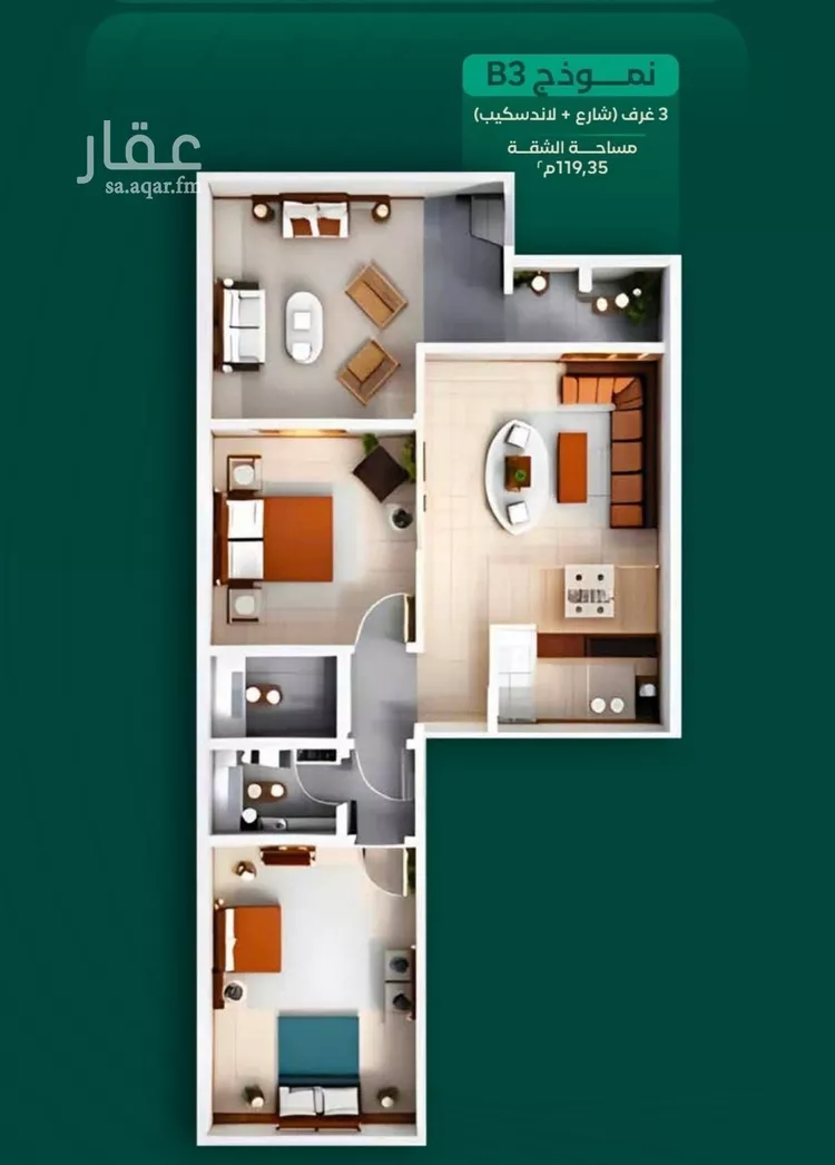 شقة للبيع في شارع ابن الرومي, حي الحمراء, مدينة جدة, منطقة مكة المكرمة صورة 2