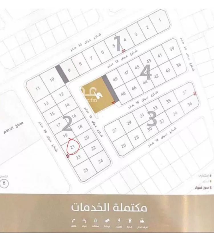 أرض للبيع في شارع 22 الضباب, حي الضباب, مدينة الدمام, المنطقة الشرقية صورة 2