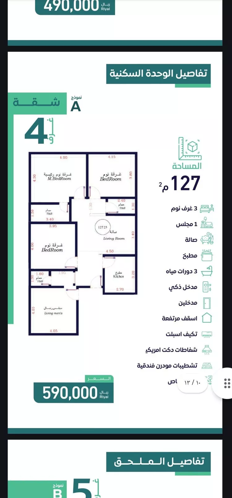 شقة للبيع في شارع أبو مدين الفاس, حي الفيصلية, مدينة جدة, منطقة مكة المكرمة