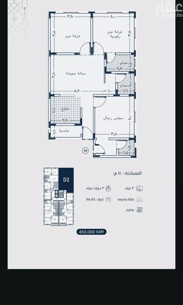 شقة للبيع في شارع إمام الدين المرشدي, حي الفيحاء, مدينة جدة, منطقة مكة المكرمة