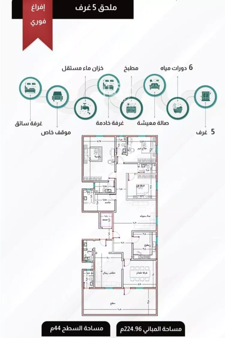 شقة للبيع في شارع نافع بن لقيط, حي المروة, مدينة جدة, منطقة مكة المكرمة