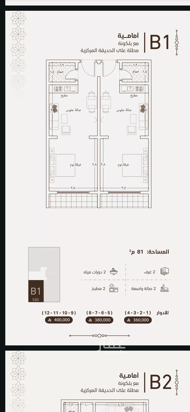 شقة للبيع في شارع امام الدين المرشدي, حي الفيحاء, مدينة جدة, منطقة مكة المكرمة
