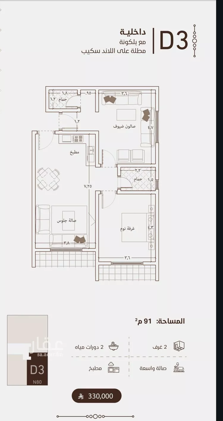 شقة للبيع في شارع امام الدين المرشدي, حي الفيحاء, مدينة جدة, منطقة مكة المكرمة