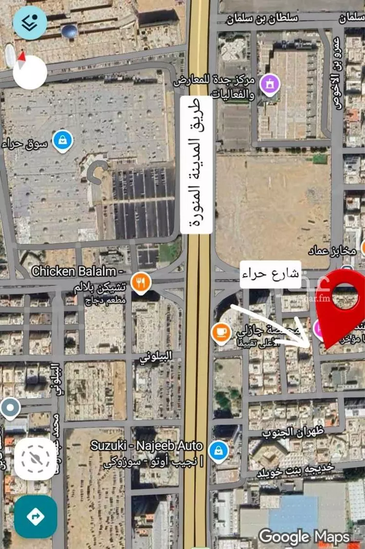 أرض للبيع في شارع عبيدالله بن عدي, حي البوادي, مدينة جدة, منطقة مكة المكرمة صورة 2