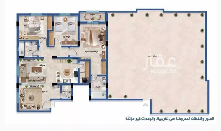 شقة للإيجار في شارع أبي الحسن بن مسعود, حي القدس, مدينة الرياض, منطقة الرياض 8