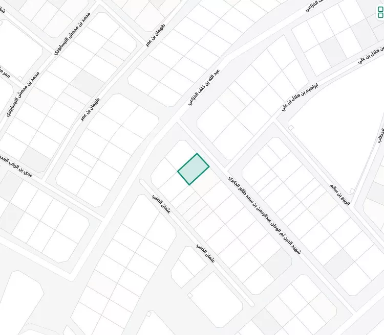 أرض للبيع في شارع عبدالرحمن بن سعد طالع الجابري, حي العاقول, مدينة المدينة المنورة, منطقة المدينة المنورة