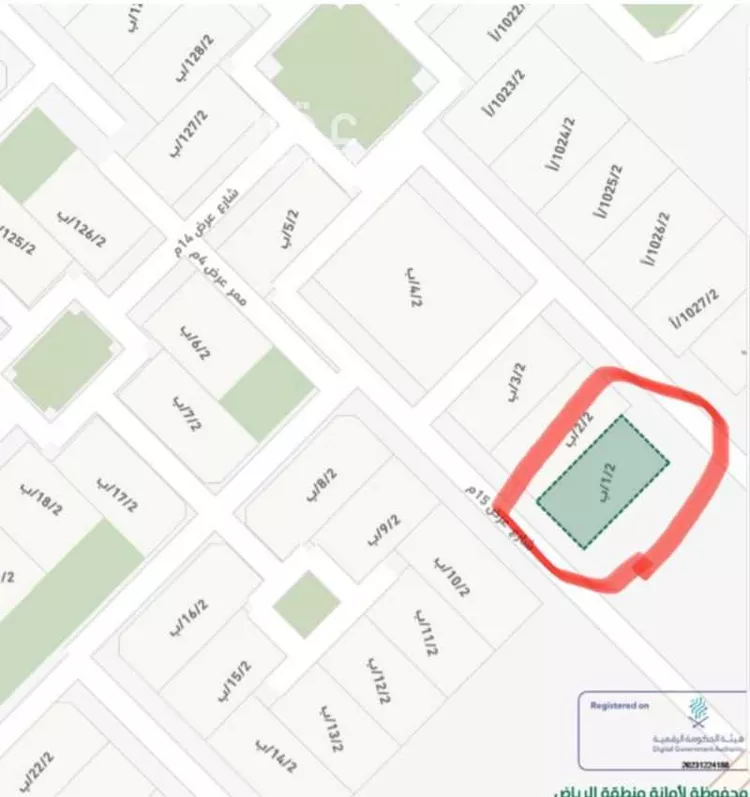 أرض للبيع في شارع جبل حضن, حي عريض, مدينة الرياض, منطقة الرياض صورة 2