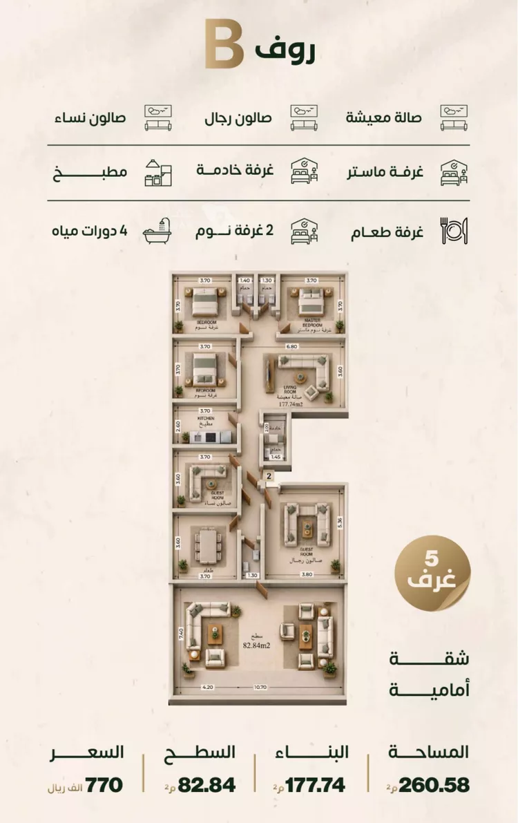 شقة للبيع في شارع إبراهيم الزماوي, حي النزهة, مدينة جدة, منطقة مكة المكرمة 2