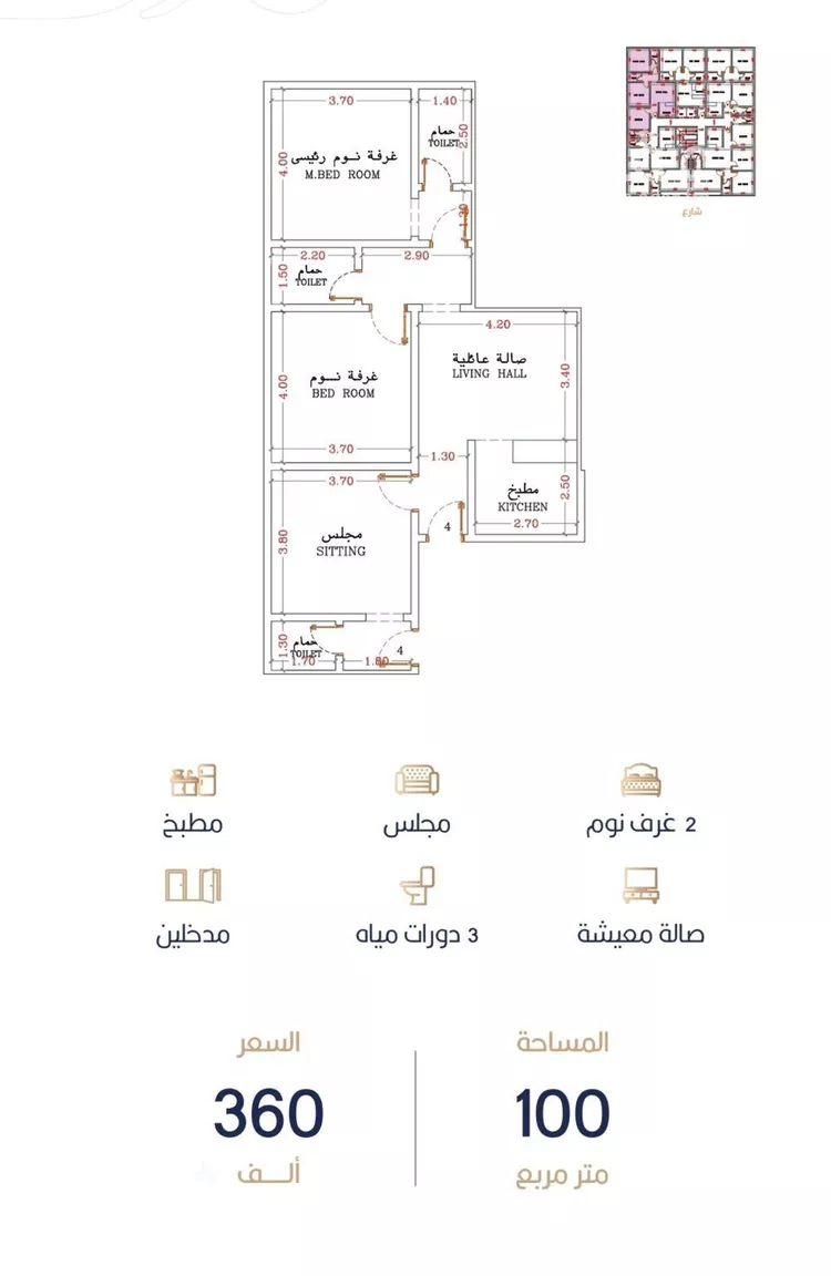 شقة للبيع في شارع أبي الغنائم الحسيني, حي الربوة, مدينة جدة, منطقة مكة المكرمة صورة 4