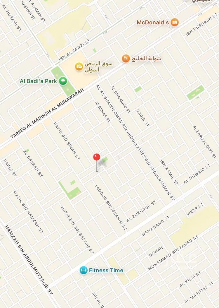 أرض للبيع في شارع الشويعر الحنفي, حي ظهرة البديعة, مدينة الرياض, منطقة الرياض صورة 2