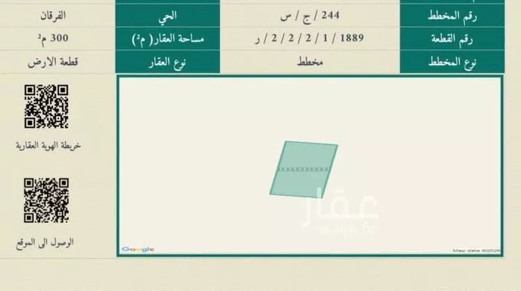 أرض للبيع في شارع غير مسمى, حي الفرقان, مدينة جدة, منطقة مكة المكرمة صورة 2