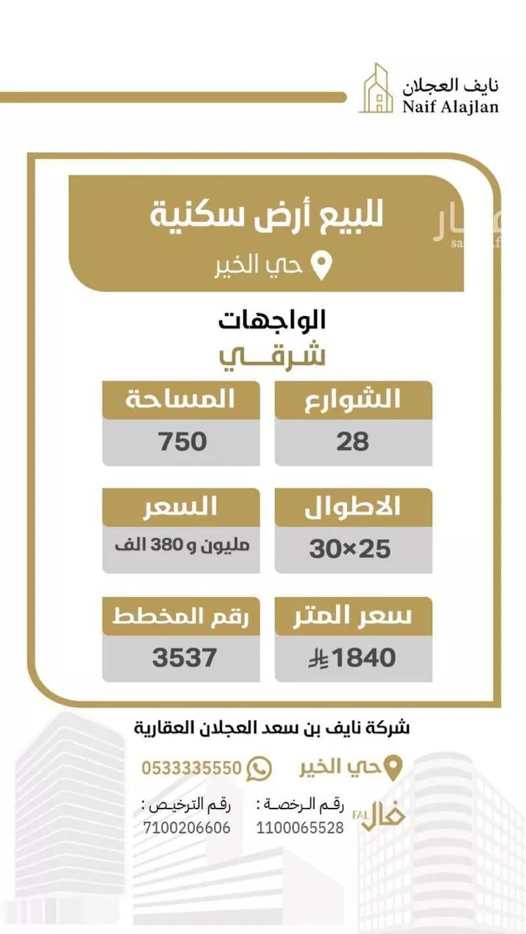 أرض للبيع في حي الخير, مدينة الرياض, منطقة الرياض صورة 2