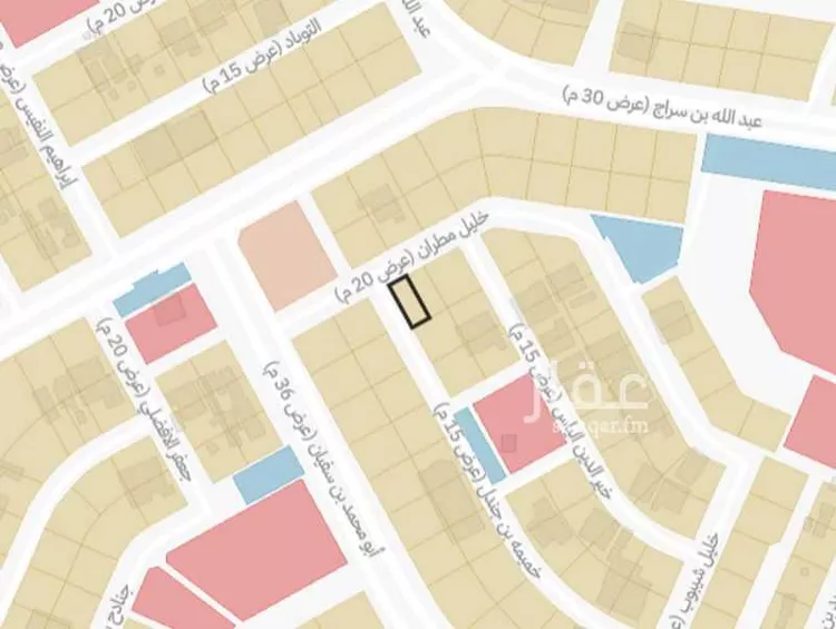 أرض للبيع في شارع خميمة ابن جندل, حي مشرف, مدينة الخرج, منطقة الرياض