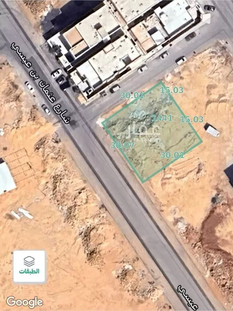 أرض للبيع في شارع عثمان بن عيسى, حي المهدية, مدينة الرياض, منطقة الرياض صورة 3