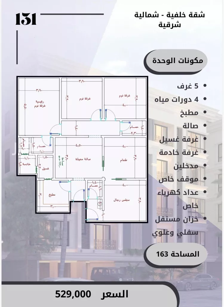 شقة للبيع في شارع الامير عبدالمجيد, حي الصواري, مدينة جدة, منطقة مكة المكرمة صورة 2