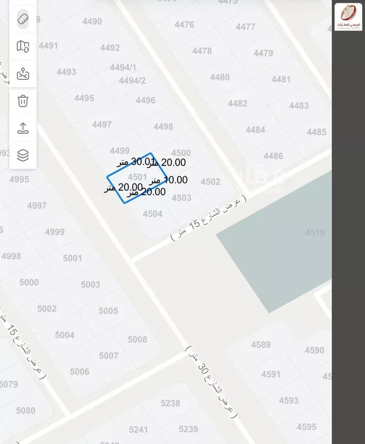 أرض للبيع في شارع لا يوجد اسم , حي الجامعة, مدينة البدائع, منطقة القصيم صورة 2