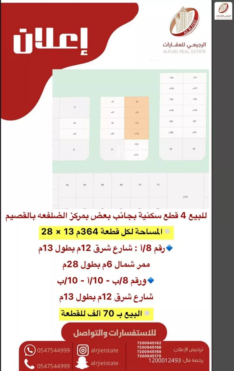 Land for Sale in Al Bukayriyah Al Fahd