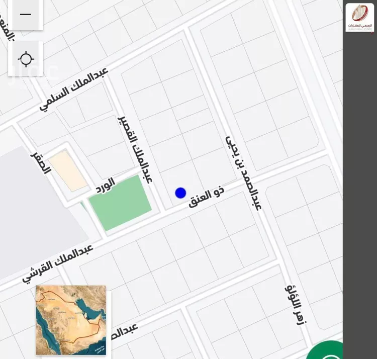 أرض للبيع في شارع عبدالملك القصير, حي النهضة, مدينة بريدة, منطقة القصيم صورة 2