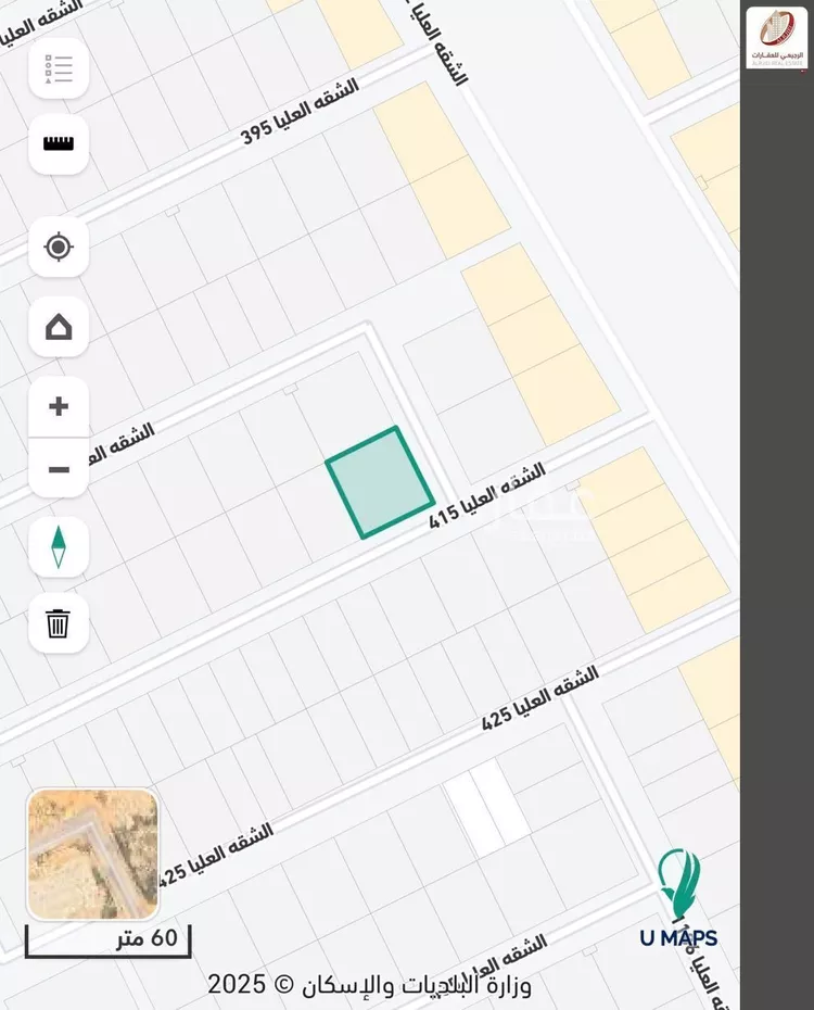 أرض للبيع في شارع الشقه العليا 415, حي الزيتونة, مدينة بريدة, منطقة القصيم صورة 3