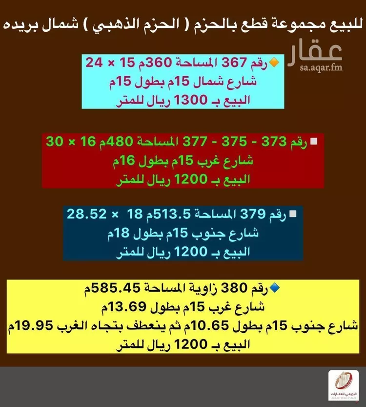 أرض للبيع في شارع الحزم 38, حي الحزم, مدينة بريدة, منطقة القصيم صورة 2