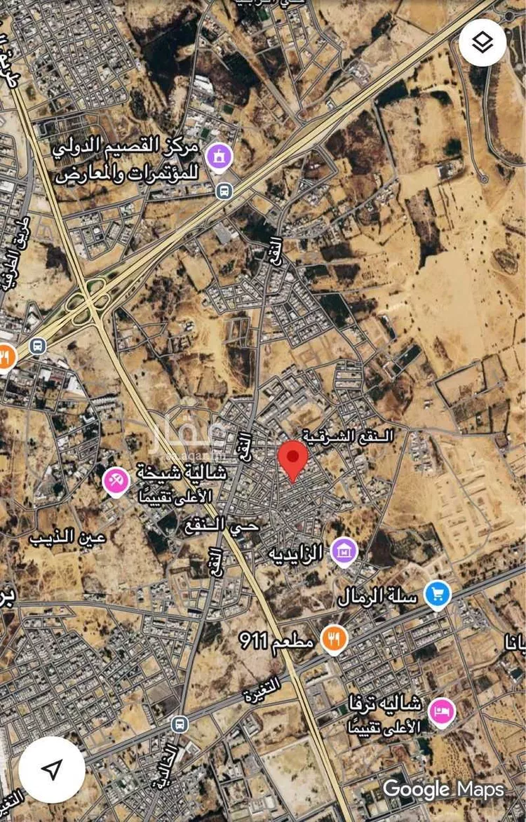 أرض للبيع في شارع عبد الخالق البندار, حي النقع الشرقي, مدينة بريدة, منطقة القصيم