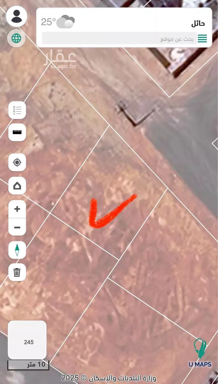 أرض للبيع في شارع ثابت ابن النعمان, حي السلام, مدينة الشنان, منطقة حائل