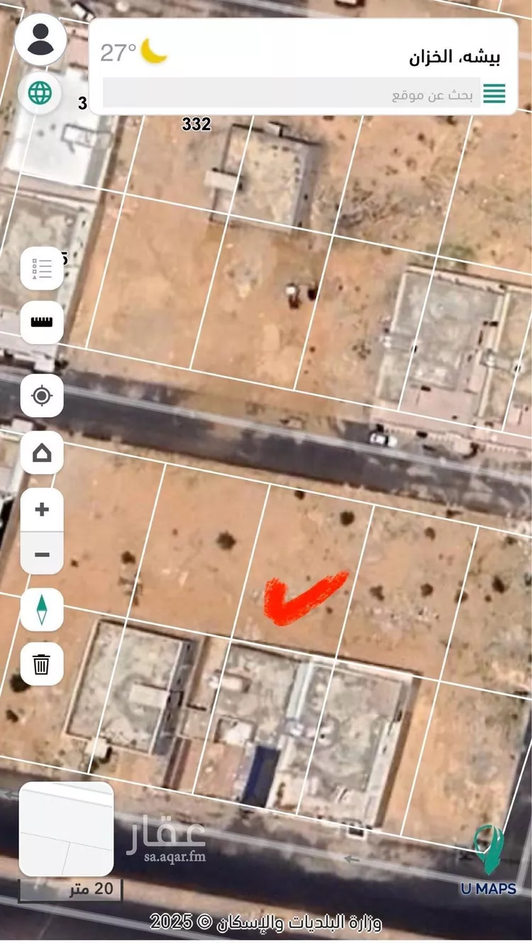 أرض للبيع في شارع الخزان 51, حي الخزان, مدينة بيشة, منطقة عسير