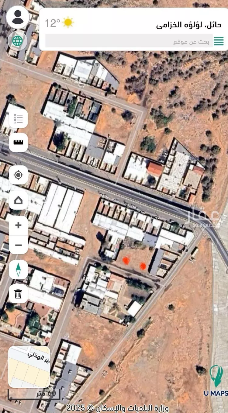 أرض للبيع في شارع سويقه, حي الخزامى, مدينة حائل, منطقة حائل صورة 3