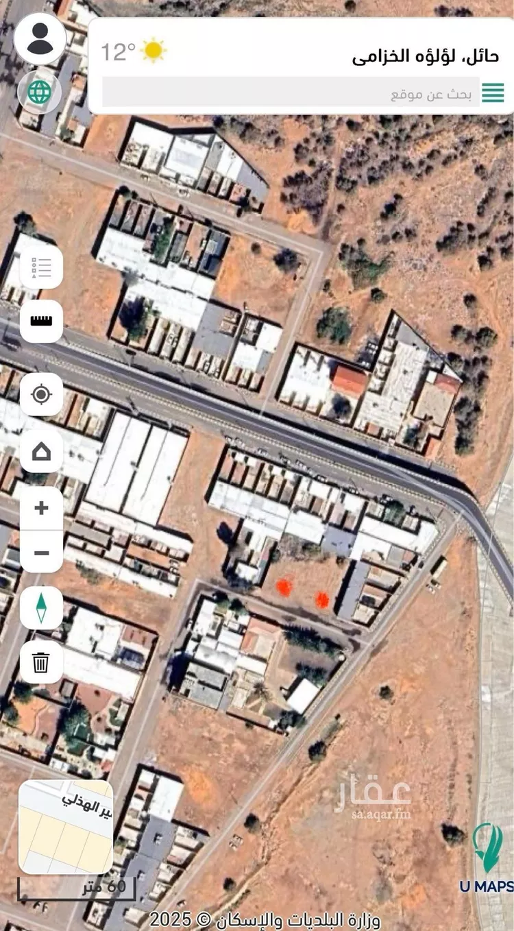 أرض للبيع في شارع سويقه, حي الخزامى, مدينة حائل, منطقة حائل صورة 2