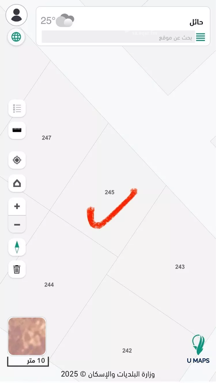 أرض للبيع في شارع ثابت ابن النعمان, حي السلام, مدينة الشنان, منطقة حائل صورة 2