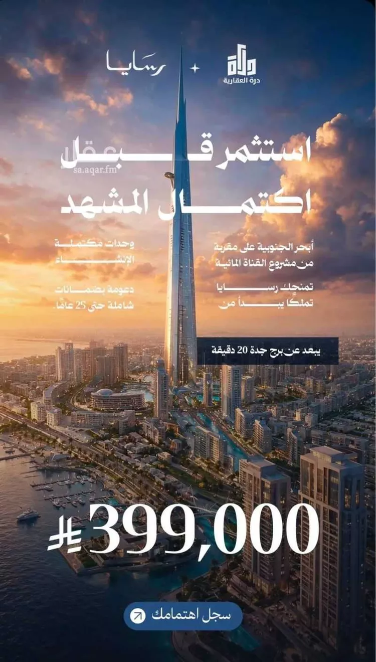 شقة للبيع في شارع رافع الاشجعي , حي أبحر الجنوبية, مدينة جدة, منطقة مكة المكرمة