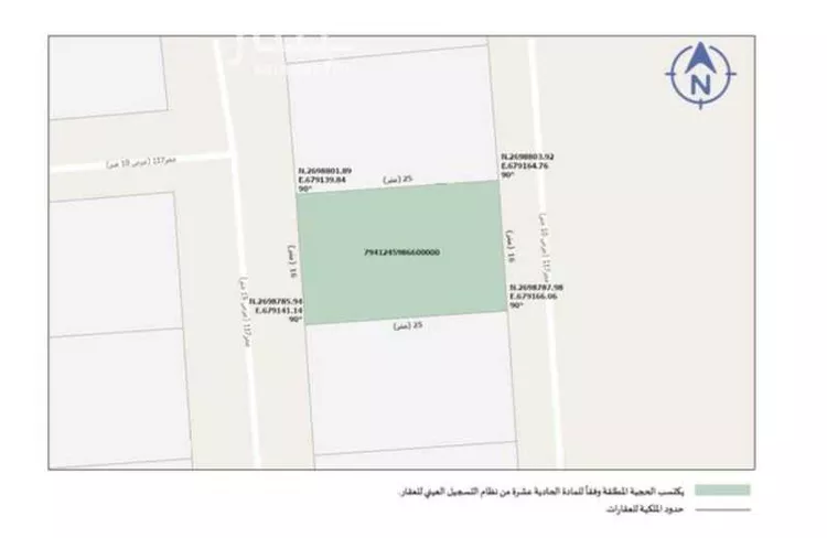 أرض للبيع في حي عريض, مدينة الرياض, منطقة الرياض صورة 2