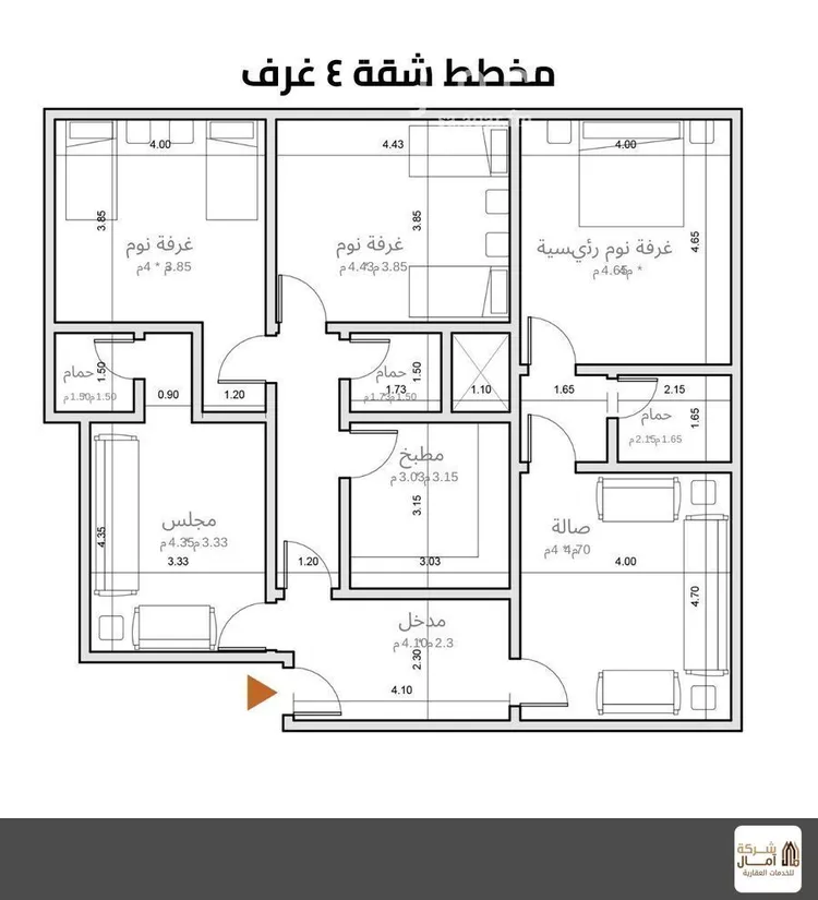 شقة للإيجار في شارع الامام محمد اسماعيل الصنعاني, حي الخليج, مدينة الرياض, منطقة الرياض صورة 2