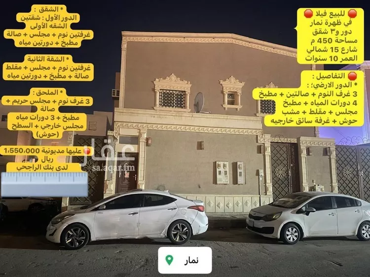 فيلا للبيع في شارع احمد بن محمد العتابي, حي ضاحية نمار, مدينة الرياض, منطقة الرياض صورة 2