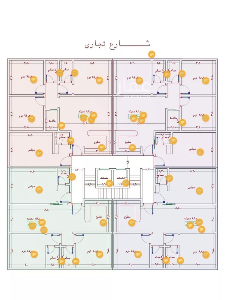 شقة للبيع في شارع السامر, حي الواحة, مدينة جدة, منطقة مكة المكرمة صورة 3