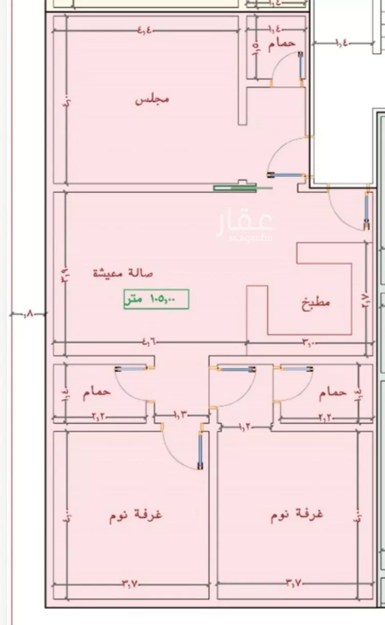 شقة للبيع في شارع برهان الدين الداراني, حي الياقوت, مدينة جدة, منطقة مكة المكرمة صورة 3