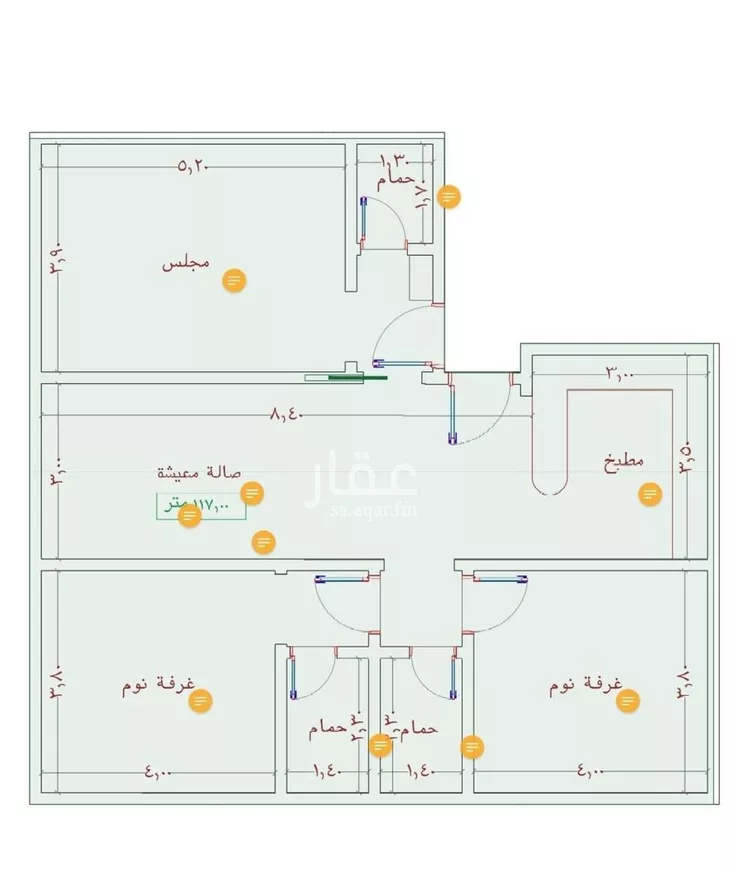 شقة للبيع في شارع السامر, حي الواحة, مدينة جدة, منطقة مكة المكرمة