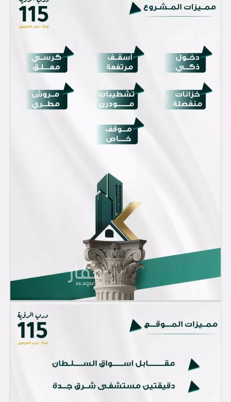 شقة للبيع في شارع ابو ذر الغفاري, حي الفيحاء, مدينة جدة, منطقة مكة المكرمة صورة 3