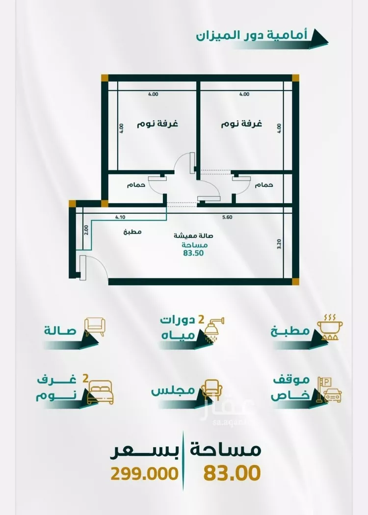 شقة للبيع في شارع الحسين بن ابي المكارم, حي الفيحاء, مدينة جدة, منطقة مكة المكرمة