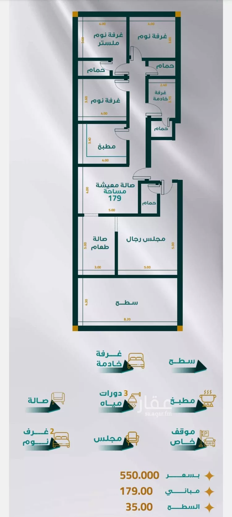 شقة للبيع في شارع بريدة, حي مريخ, مدينة جدة, منطقة مكة المكرمة صورة 2