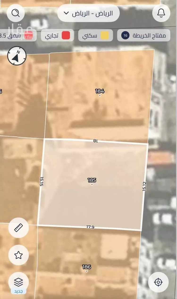 أرض للبيع في شارع سليمان القطان, حي منفوحة, مدينة الرياض, منطقة الرياض صورة 3