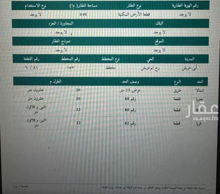 أرض للبيع في رح الحجاجة ، ابو عريش