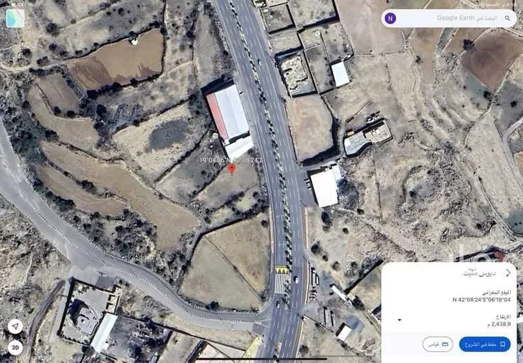 أرض للإيجار في شارع طريق أبها الطائف , حي الأمل, مدينة النماص, منطقة عسير