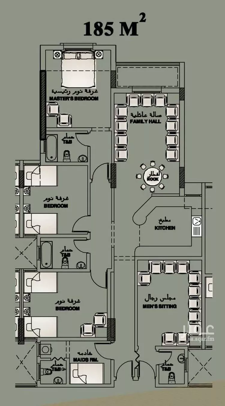 شقة للإيجار في شارع النورس, حي الجوهرة, مدينة الدمام, المنطقة الشرقية صورة 3