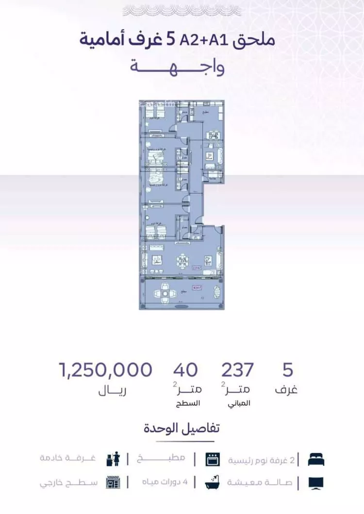 شقة للبيع في شارع خضر افندي, حي الزهراء, مدينة جدة, منطقة مكة المكرمة صورة 4