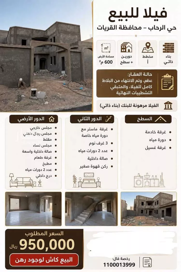 Villa for Sale in Dumah Al Jandal Ar Riffa