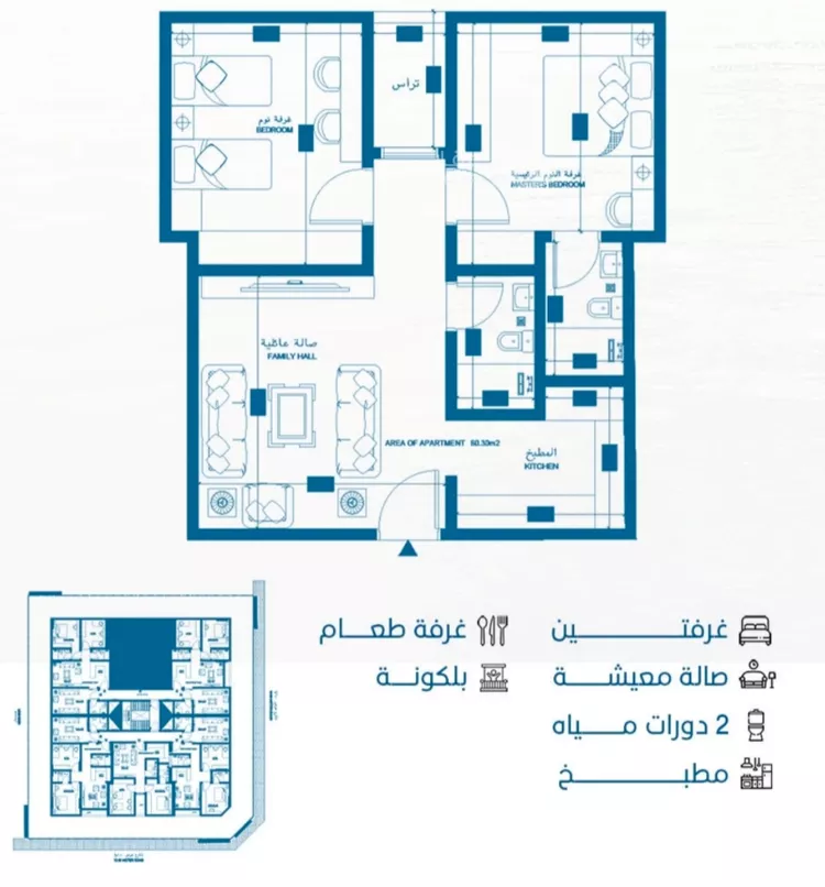 شقة للبيع في شارع الملك الصالح ايوب ابن الكامل, حي الرويس, مدينة جدة, منطقة مكة المكرمة 2