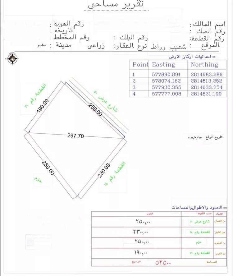مزرعة للبيع في شارع 1011, حي مزارع وادي وراط, مدينة مزارع وادي وراط, منطقة الرياض صورة 2